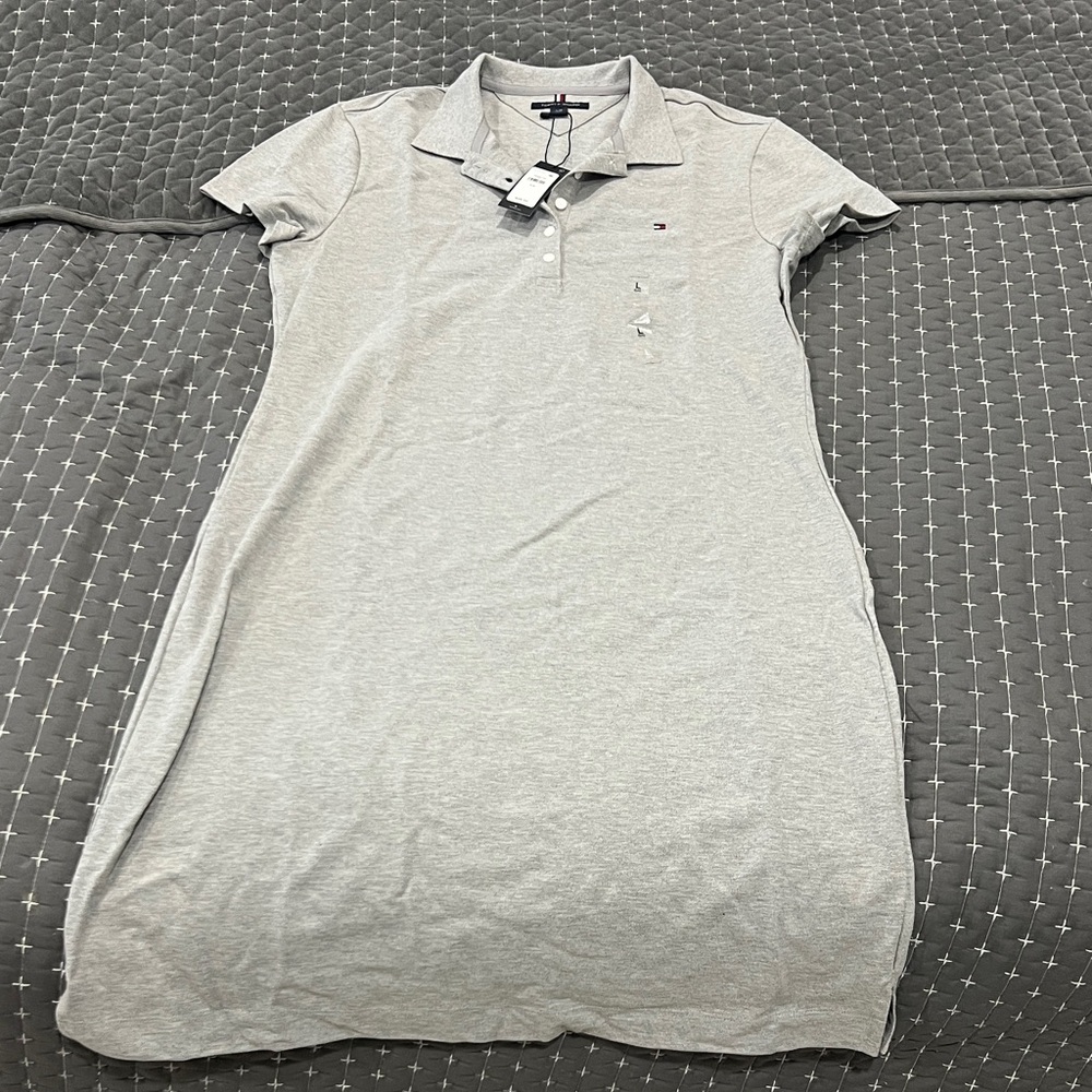 Tommy Hilfiger Light Gray Polo Dress